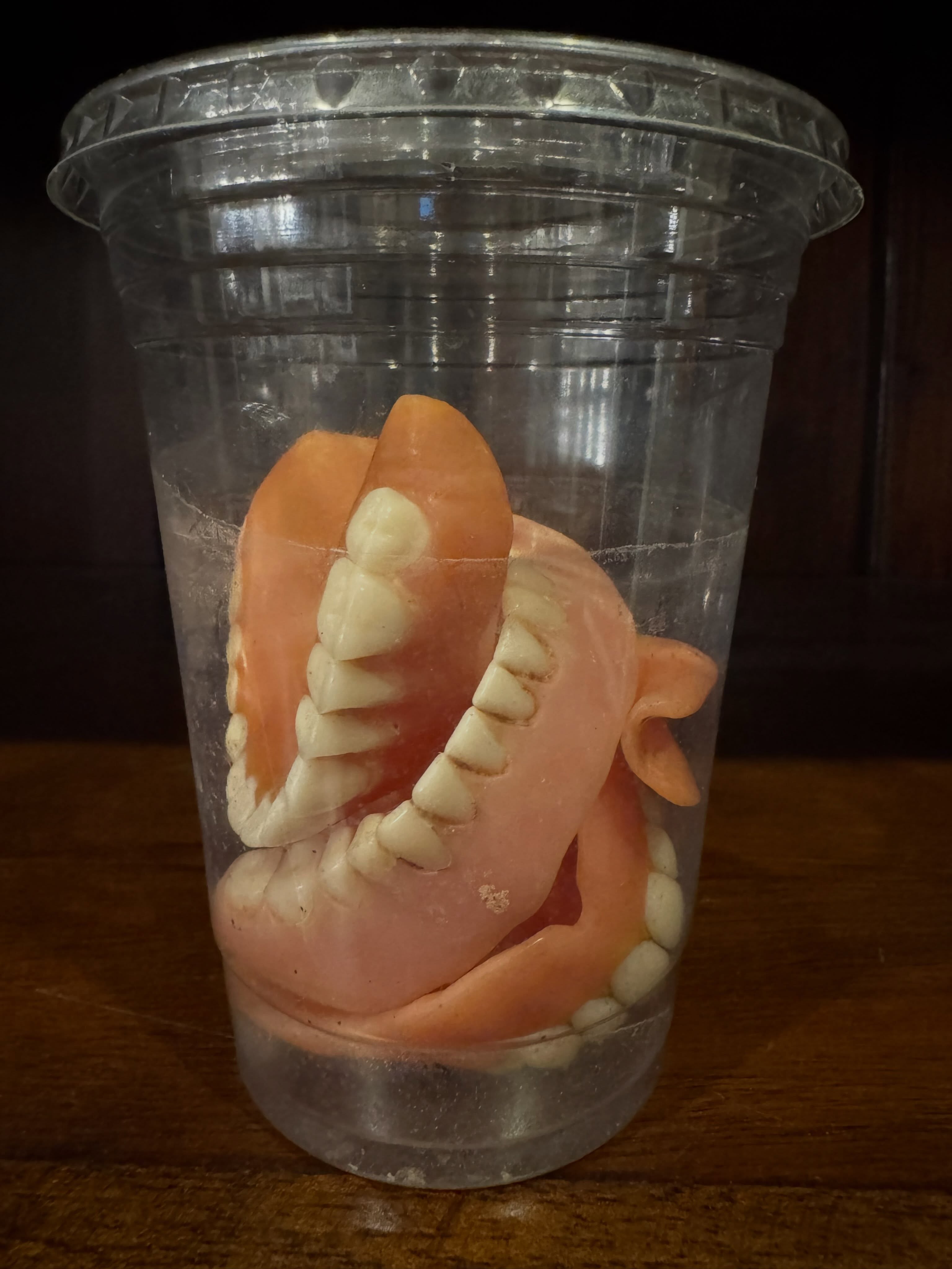 A patron gifted me her dead husband’s teeth last weekend at the Saint Louis Art Fair.  Hmmm. 😳😜 #teeth #saintlouisartfair #plazaartfair #stl #dentures