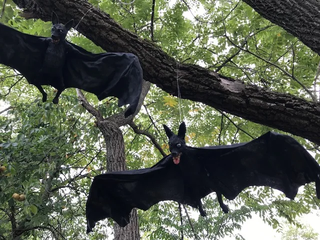 Bats! — ceramic and mixed-media sculpture by Steve Jones