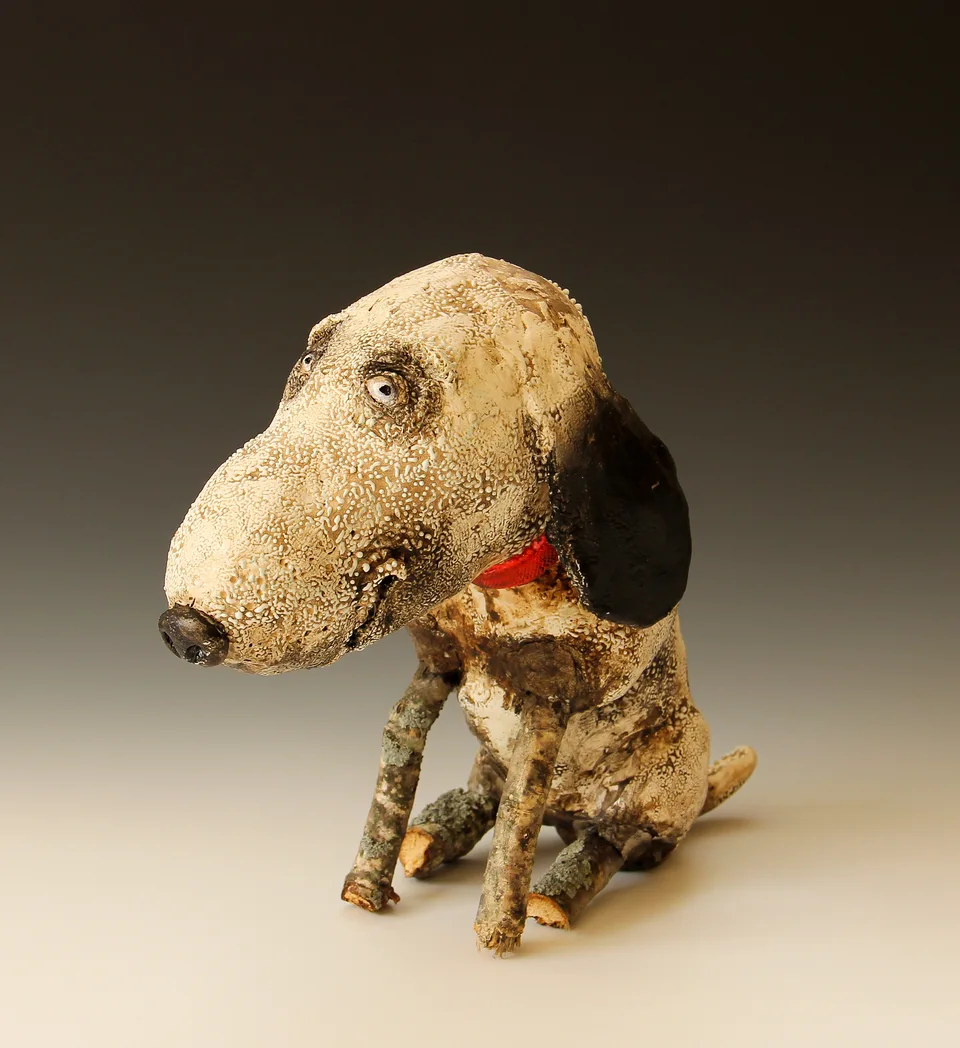 untitled — ceramic and mixed-media sculpture by Steve Jones