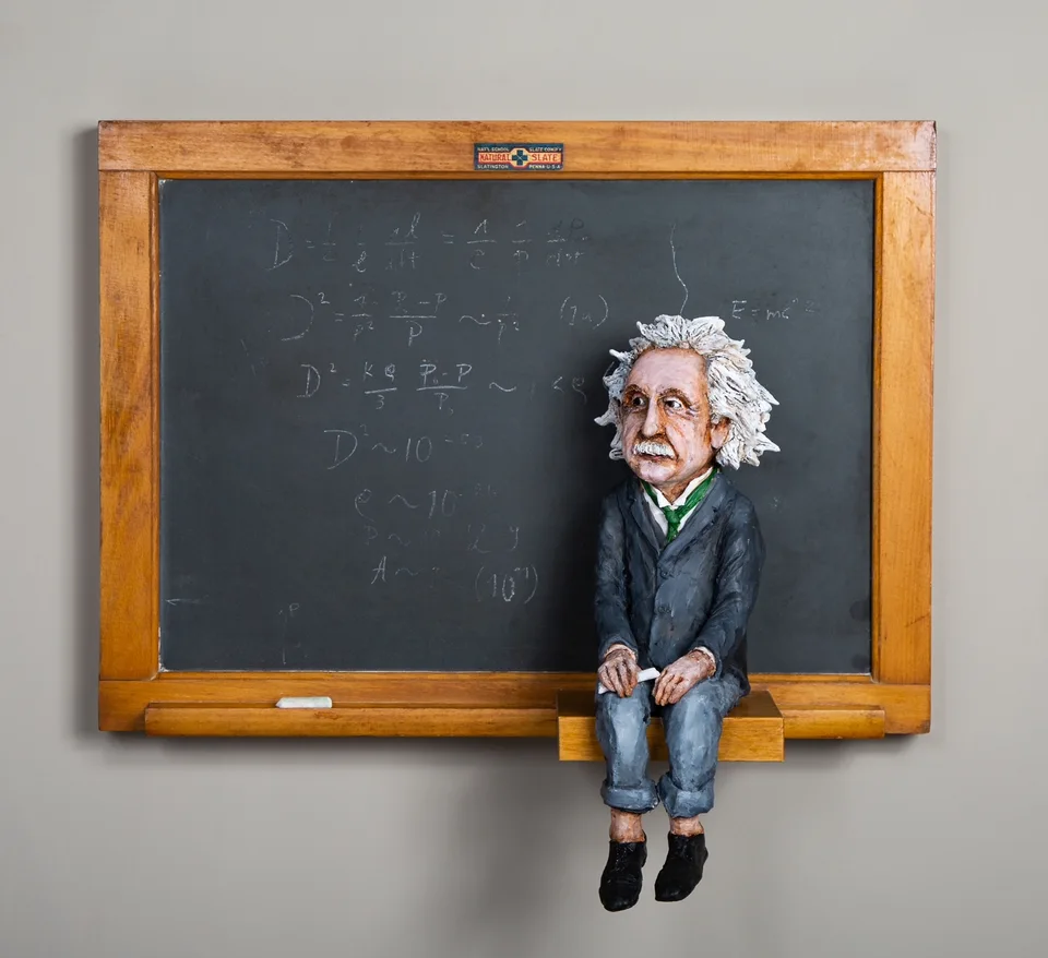 Albert — ceramic and mixed-media sculpture by Steve Jones