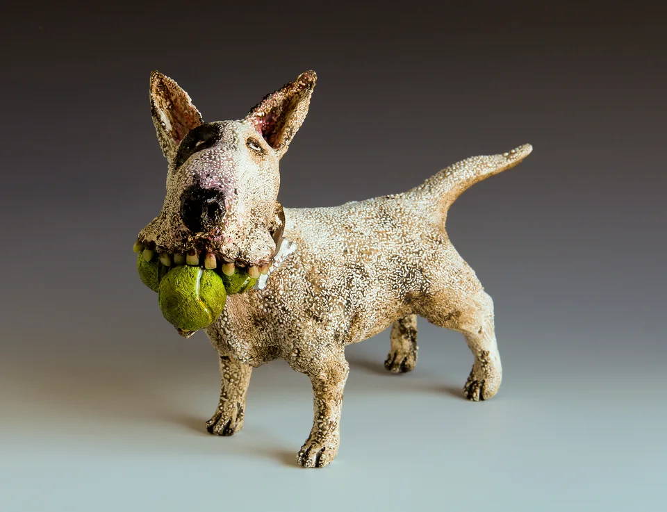 Hank — ceramic and mixed-media sculpture by Steve Jones