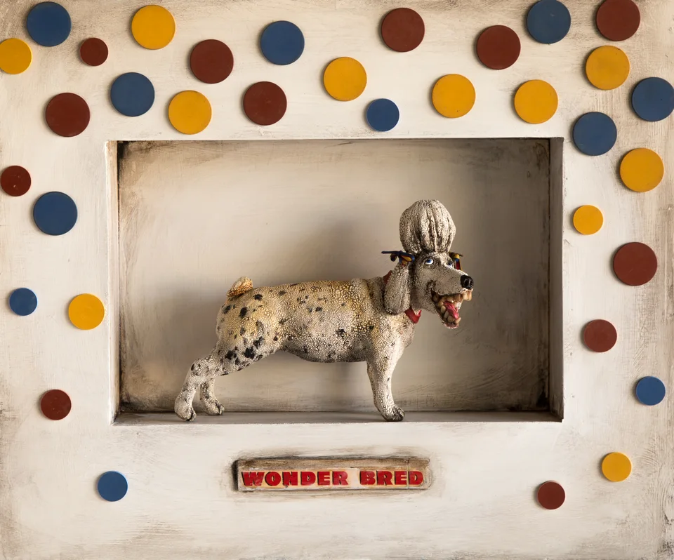 Wonder Bred — ceramic and mixed-media sculpture by Steve Jones