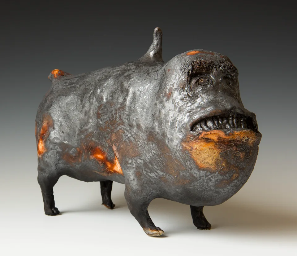 Boli — ceramic and mixed-media sculpture by Steve Jones