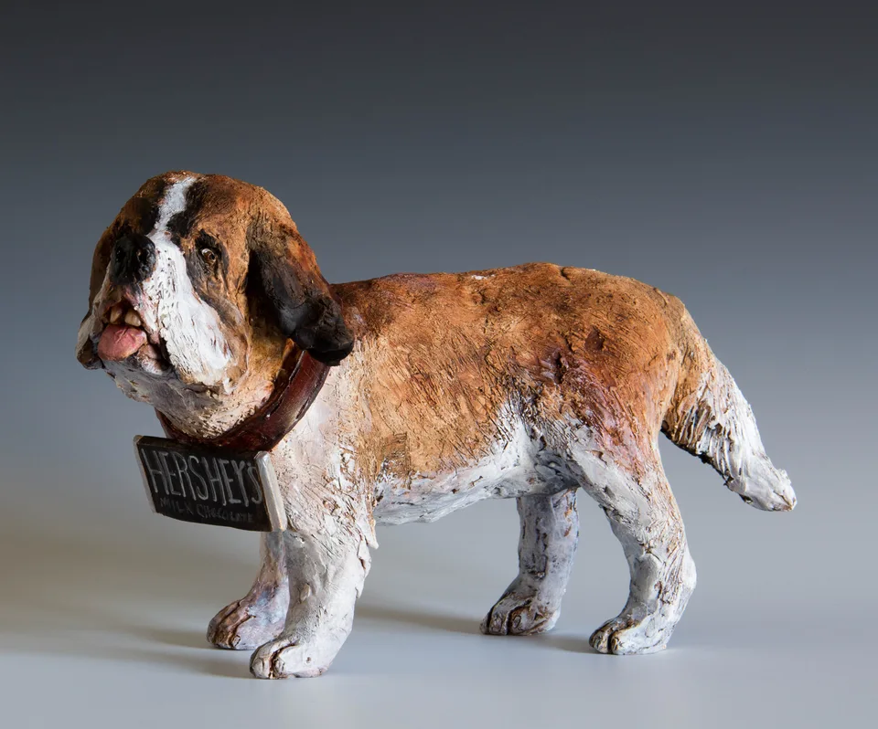 Saint — ceramic and mixed-media sculpture by Steve Jones
