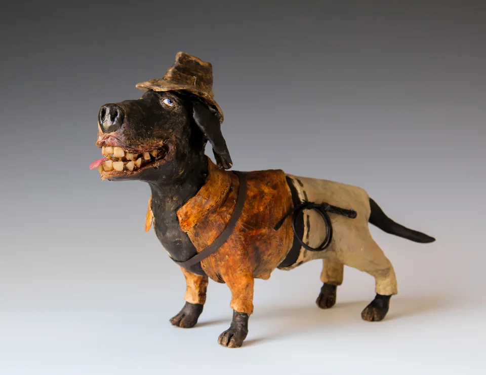Jonesy — ceramic and mixed-media sculpture by Steve Jones
