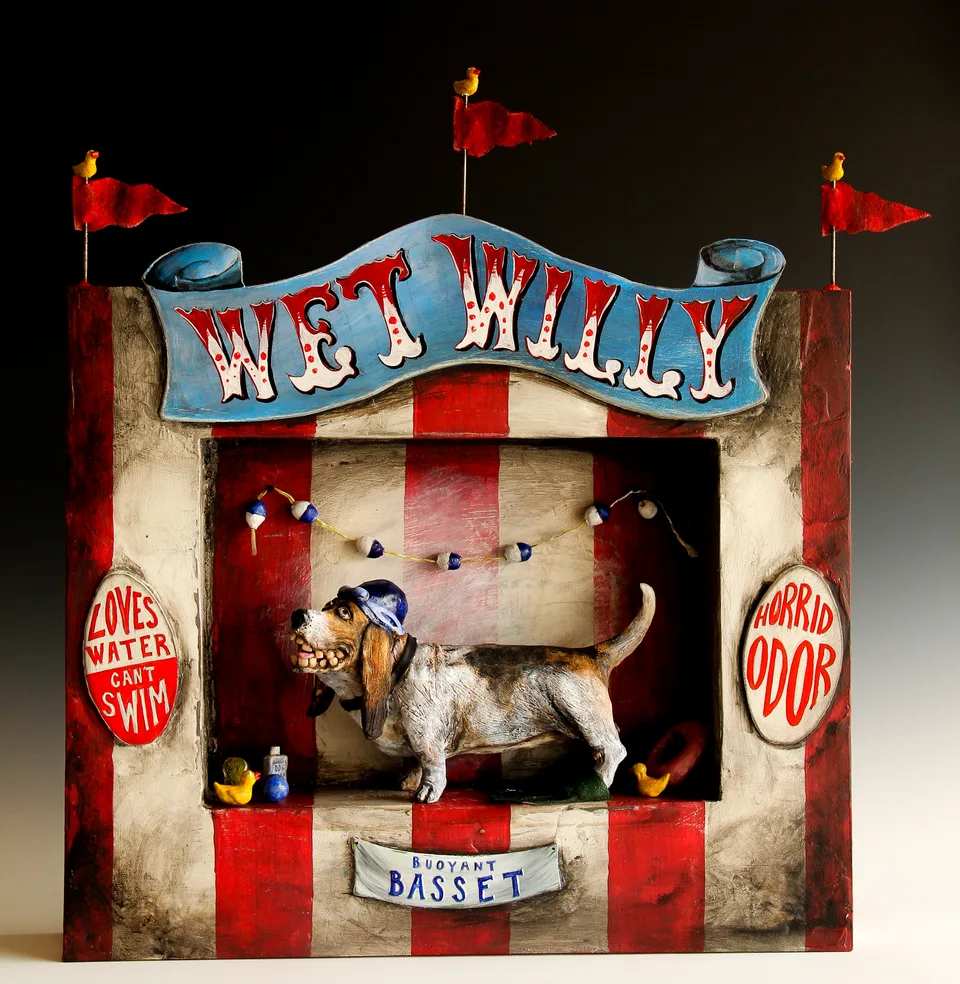 Wet Willy — ceramic and mixed-media sculpture by Steve Jones