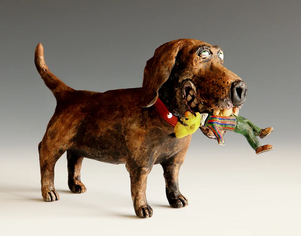 Bert — ceramic and mixed-media sculpture by Steve Jones