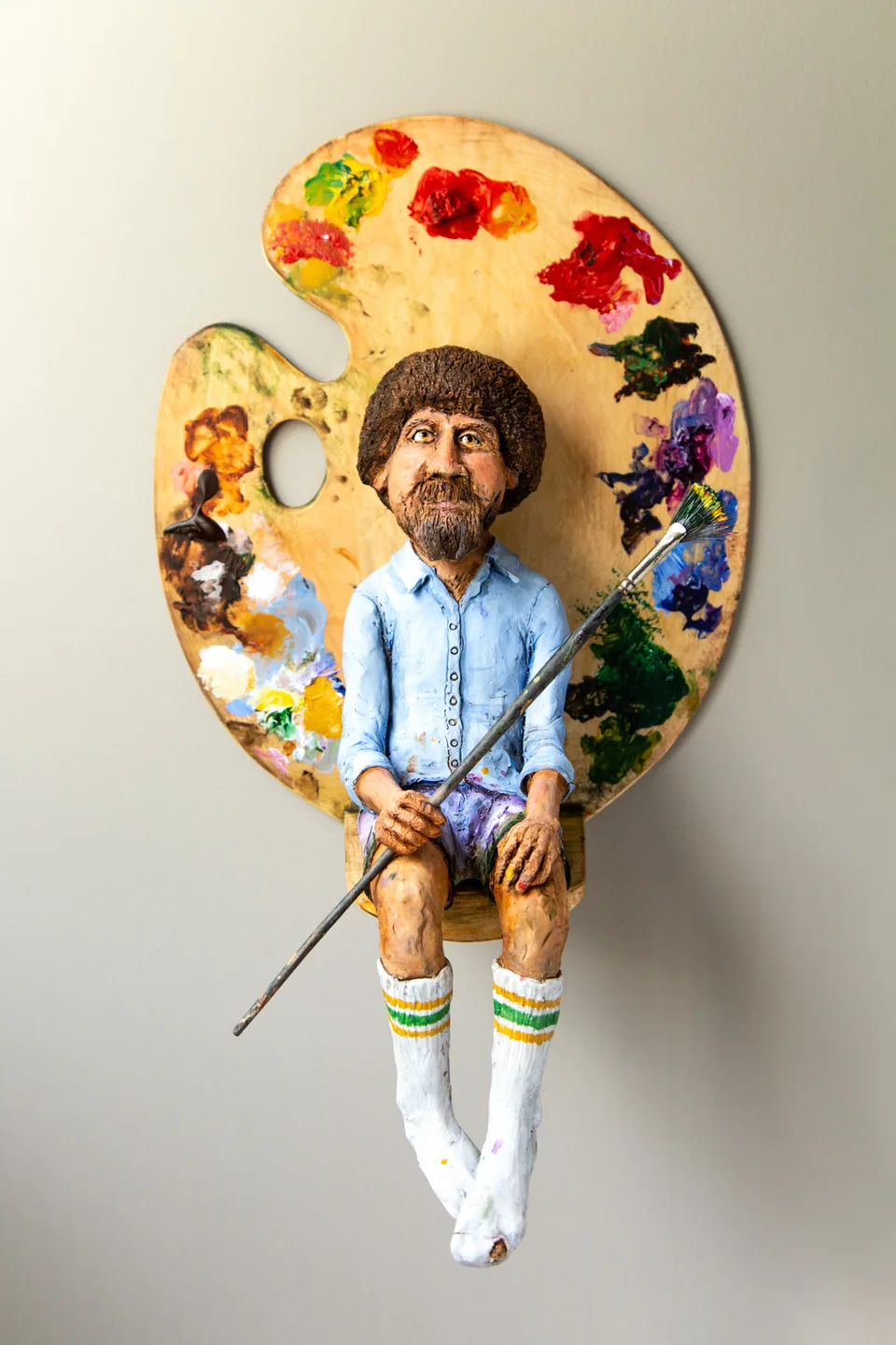 Bobby — ceramic and mixed-media sculpture by Steve Jones